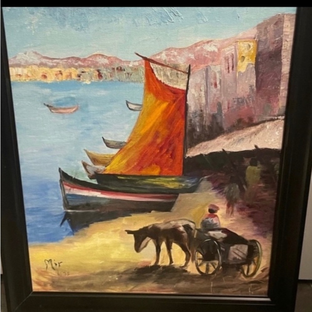 Art Joaquin Miro Argenter # 6/75 oil canvas painting - Picture 5 of 16